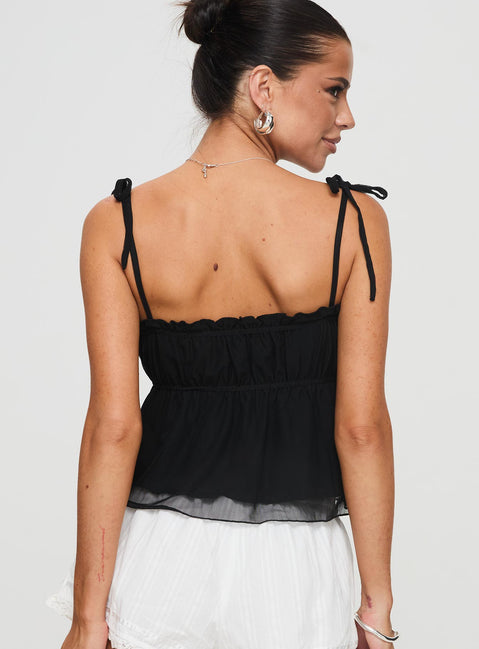 Lucky Girl Top Black