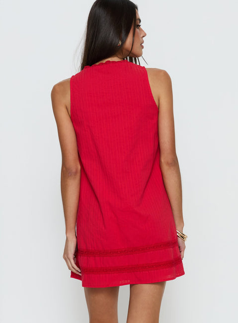 Alanah Mini Dress Red