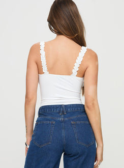 Bodysuit Elasticated shoulder straps, square neckline, ruched bust, high cut leg, press clip fastening, cheeky style bottom Good stretch, lined bust Princess Polly Lower Impact