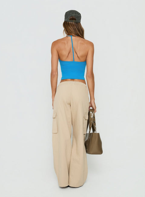 Scarletta Ultra Wide Cargo Pants Natural
