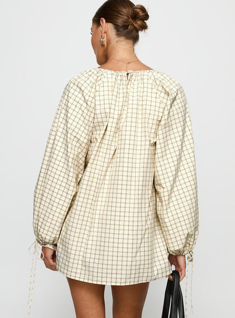 Preacher Playsuit White Check