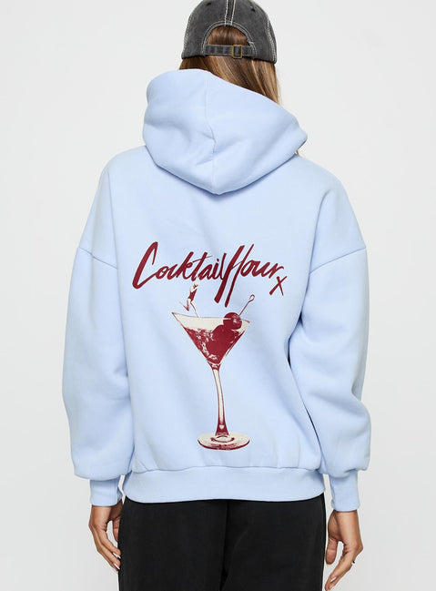 Unwind In Peace Hoodie Blue