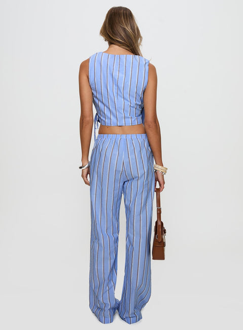 Raychel Set Blue Stripe