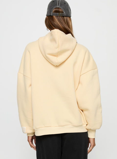 Princess Polly Hooded Sweatshirt Yellow