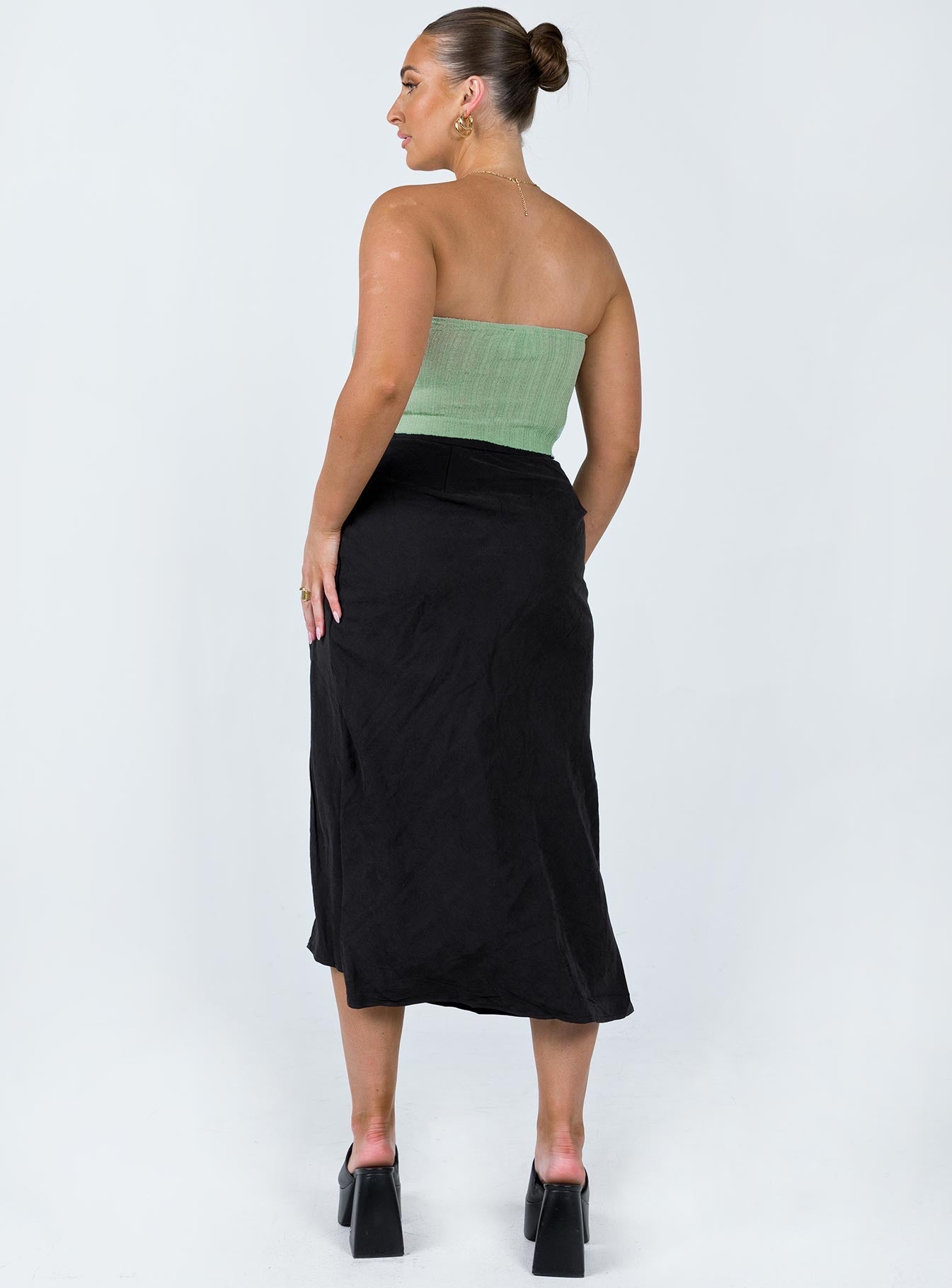 product Mabel Midi Skirt Black Princess Polly  
