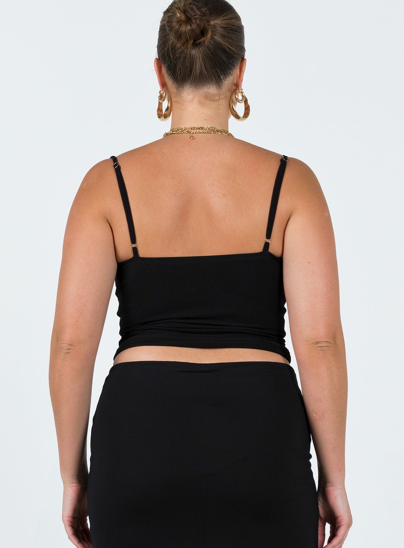 product Princess Polly Full Sleeves Square Neck  Sarella Bustier Top Black