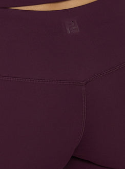 Energize Active Invisible Scrunch Flare Leggings Plum