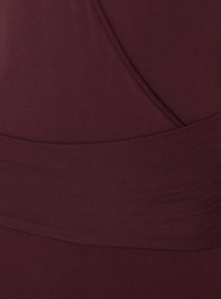 So Major Draped A-Line Maxi Dress Plum