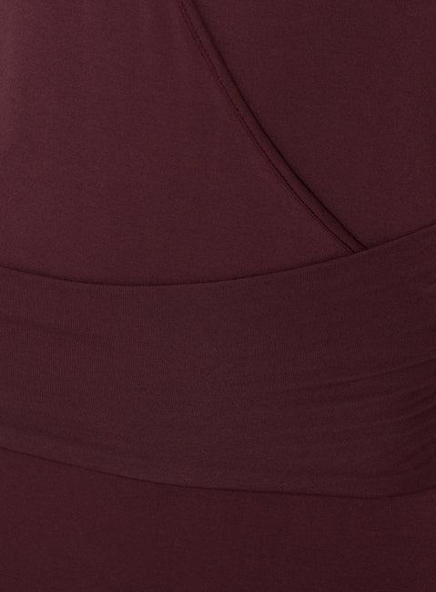 So Major Draped A-Line Maxi Dress Plum