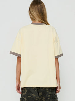 Long Live Cowboys V Neck Tee Butter