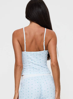Lullabies Pointelle Cami Top Blue
