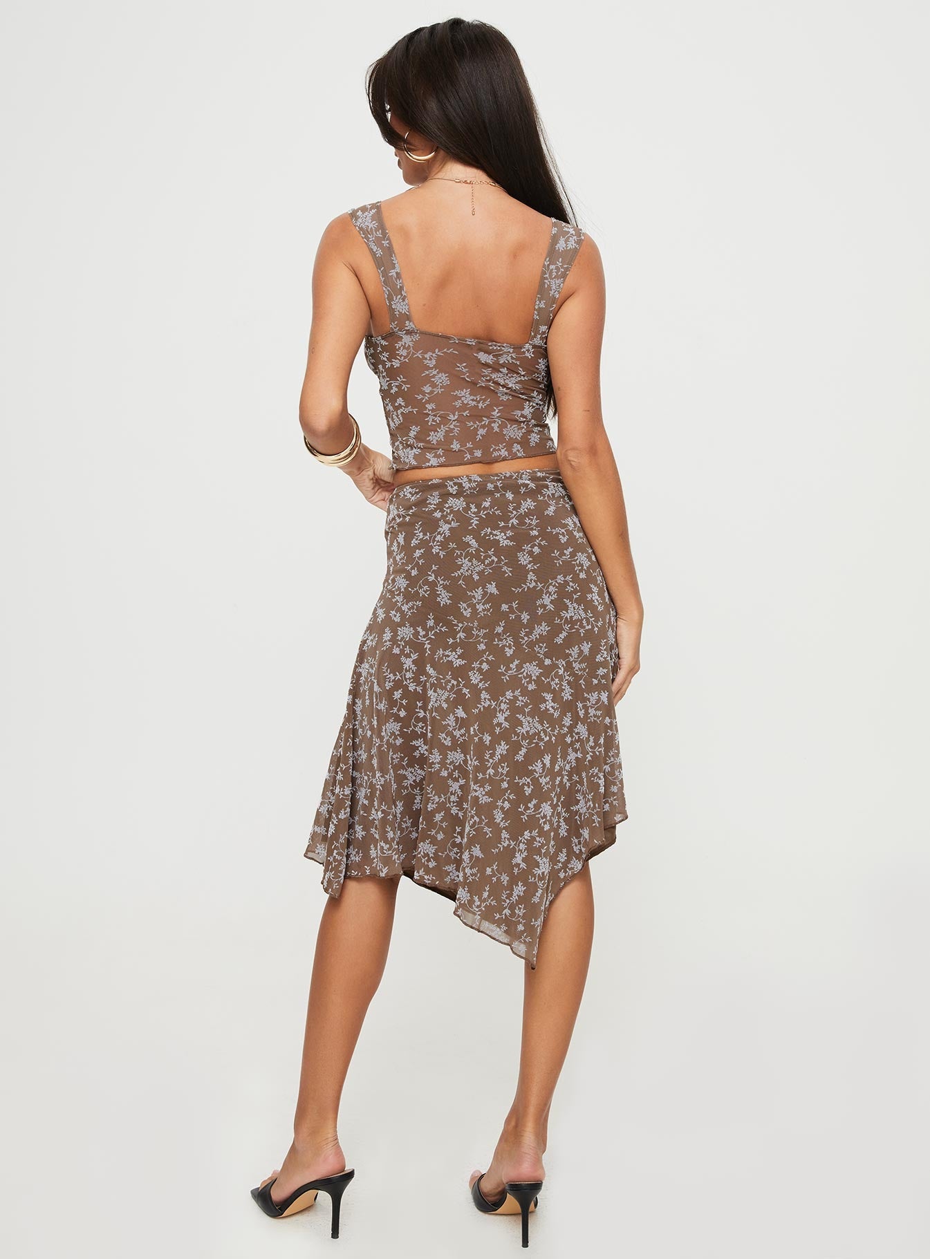 Motel Cinta Skirt Brown Multi