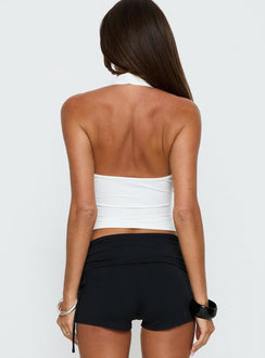 Daily Define Halter Tank Top White