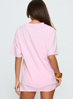 Pepsi Cola Graphic Top Washed Pink
