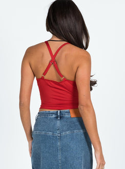 product Princess Polly Sleeveless Square Neck  Wandella Tank Red