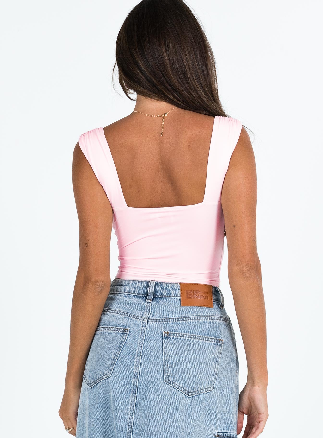 product Princess Polly Sleeveless Square Neck  Candyce Top Pink