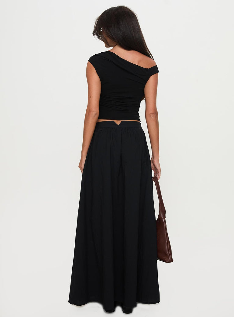 Renoir Maxi Skirt - Black