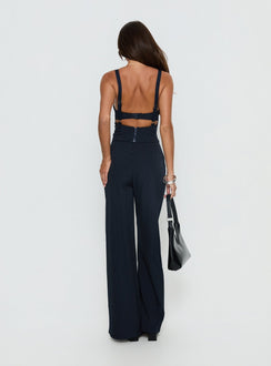 Briana Set Navy Pinstripe Petite