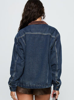 Counterpart Pocket Front Denim Jacket Blue