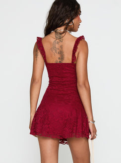 Beacall Mini Dress Red Petite