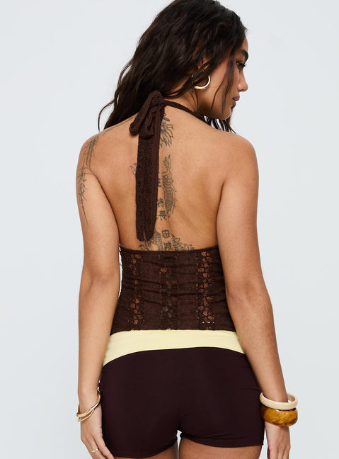 Cruizer Halter Top Chocolate