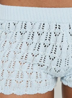 Fabriana Knit Shorts Blue