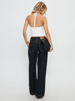 Hannalee Low Rise Wide Leg Jeans Grunge Wash Low Rise Jeans Jeans 