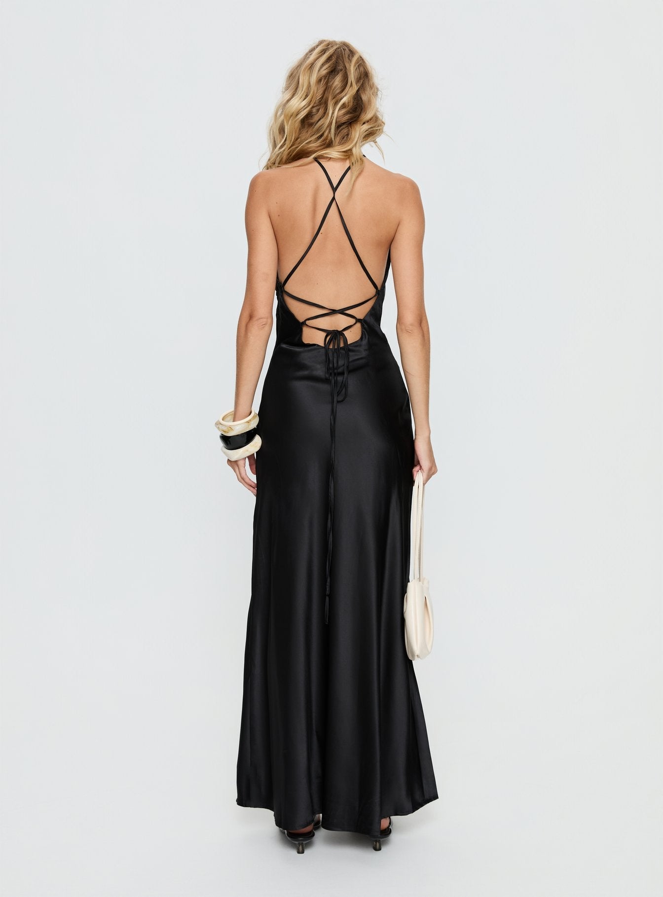 Paradox Cowl Maxi Dress Black