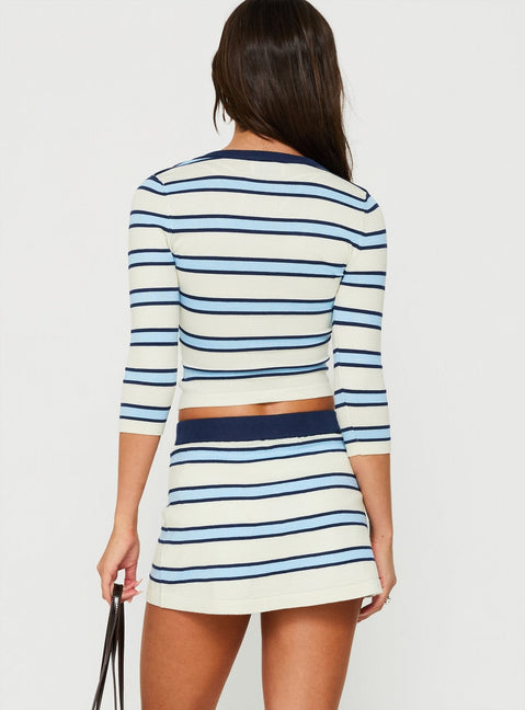Kissie Knit Skort Multi Stripe