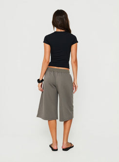 Nikko Longline Fleece Shorts Charcoal