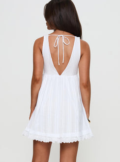 Nelty Mini Dress White