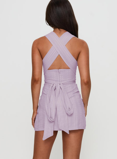 Alsace Mini Dress Lilac