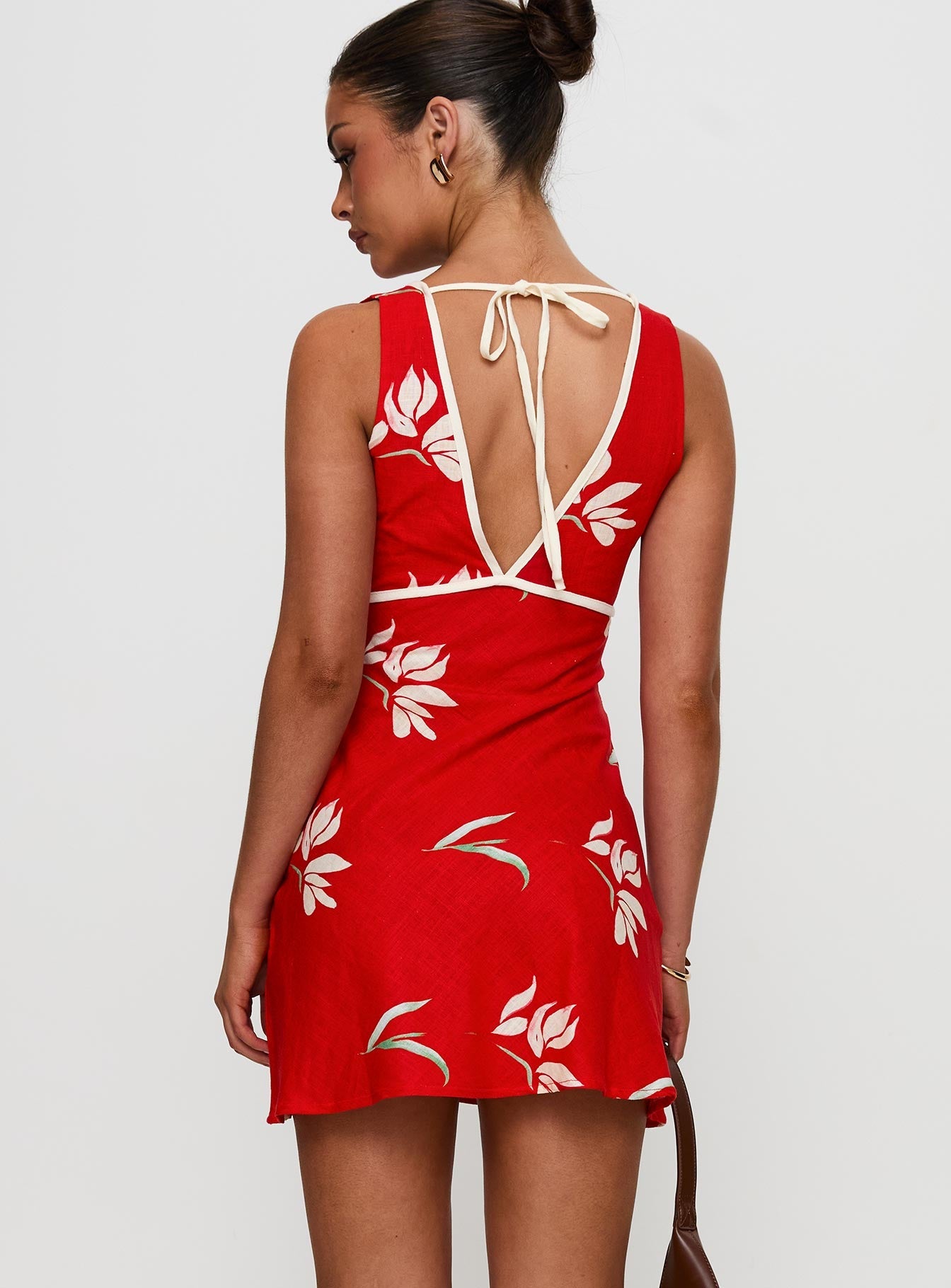 Juli Mini Dress Red Floral