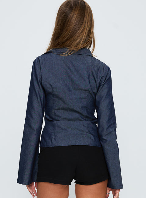 Anni Shirt Blue Denim