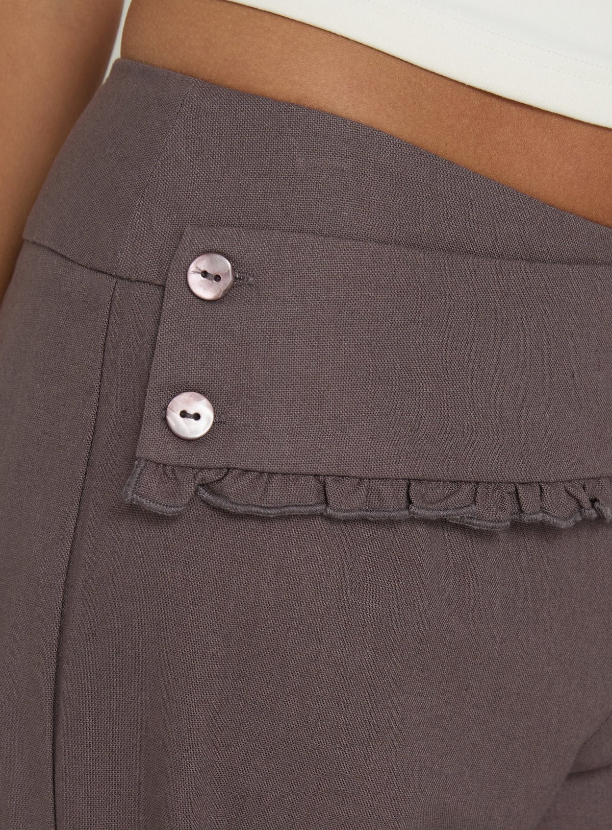 Brea Frill Belted Pants Iron