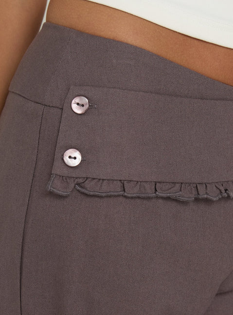 Brea Frill Belted Pants Iron