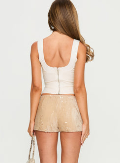 Showtime Micro Shorts Cream