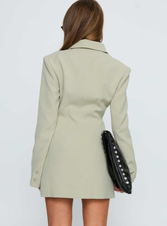 Cheri Long Sleeve Mini Dress Matcha