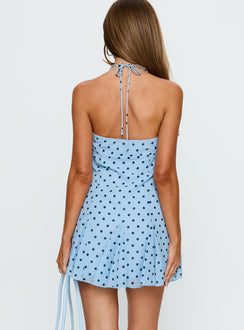 Delamere Mini Dress Blue / Navy Polka