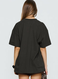 Ride or Die Daytona Oversized Graphic Tee Black