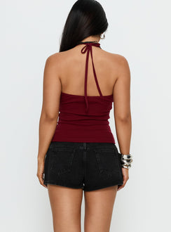 Dreamful Low Rise Mini Denim Shorts Washed Black Tall