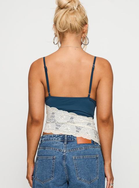 Antoine Top Cream / Navy