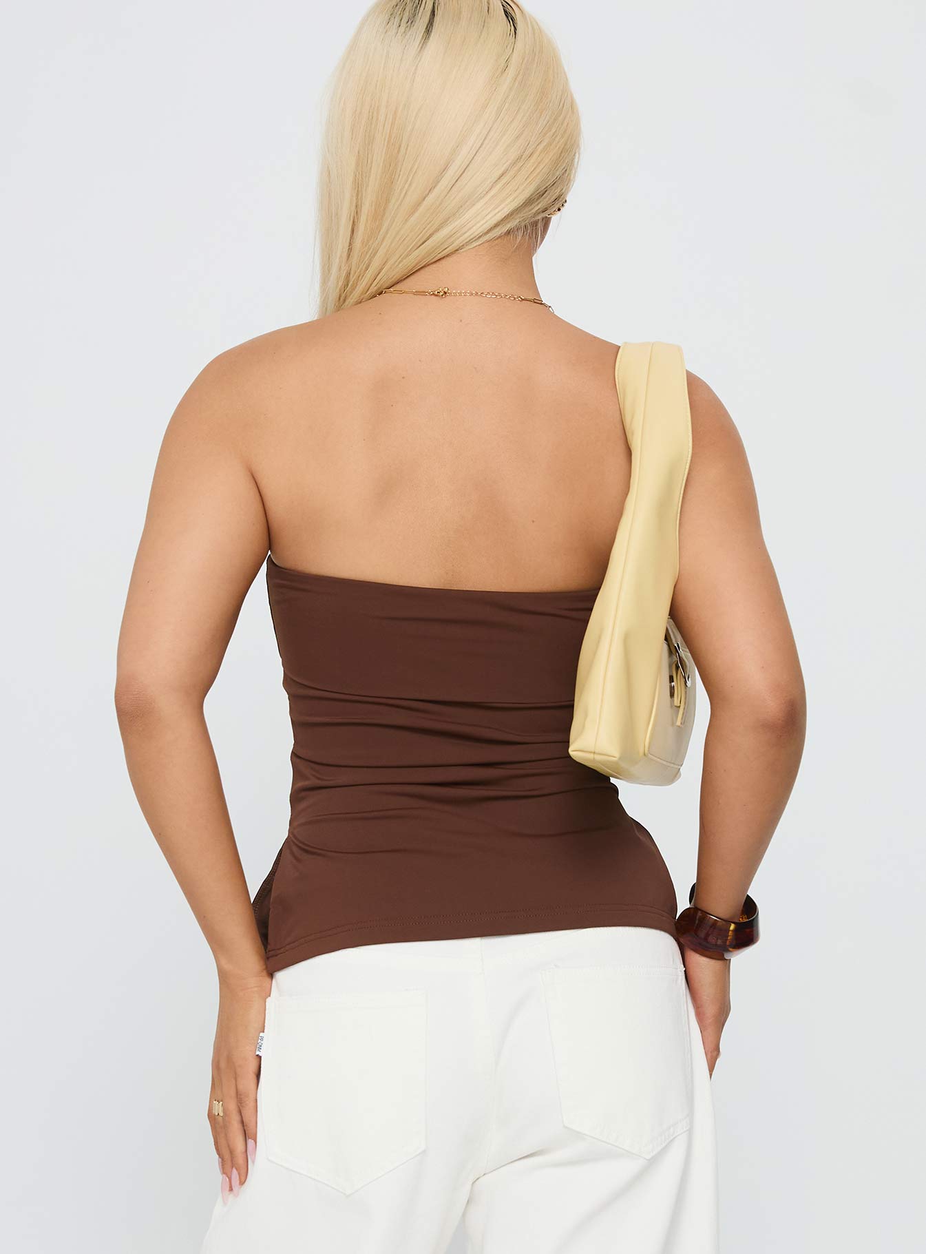 Strutter Strapless Top Chocolate