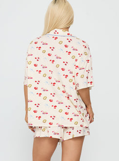 Sweet Things Button Down Sleep Set Multi