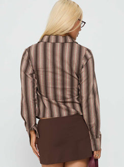 Liviya Ruched Long Sleeve Top Multi