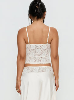 Evlin Lace Cami Top Cream