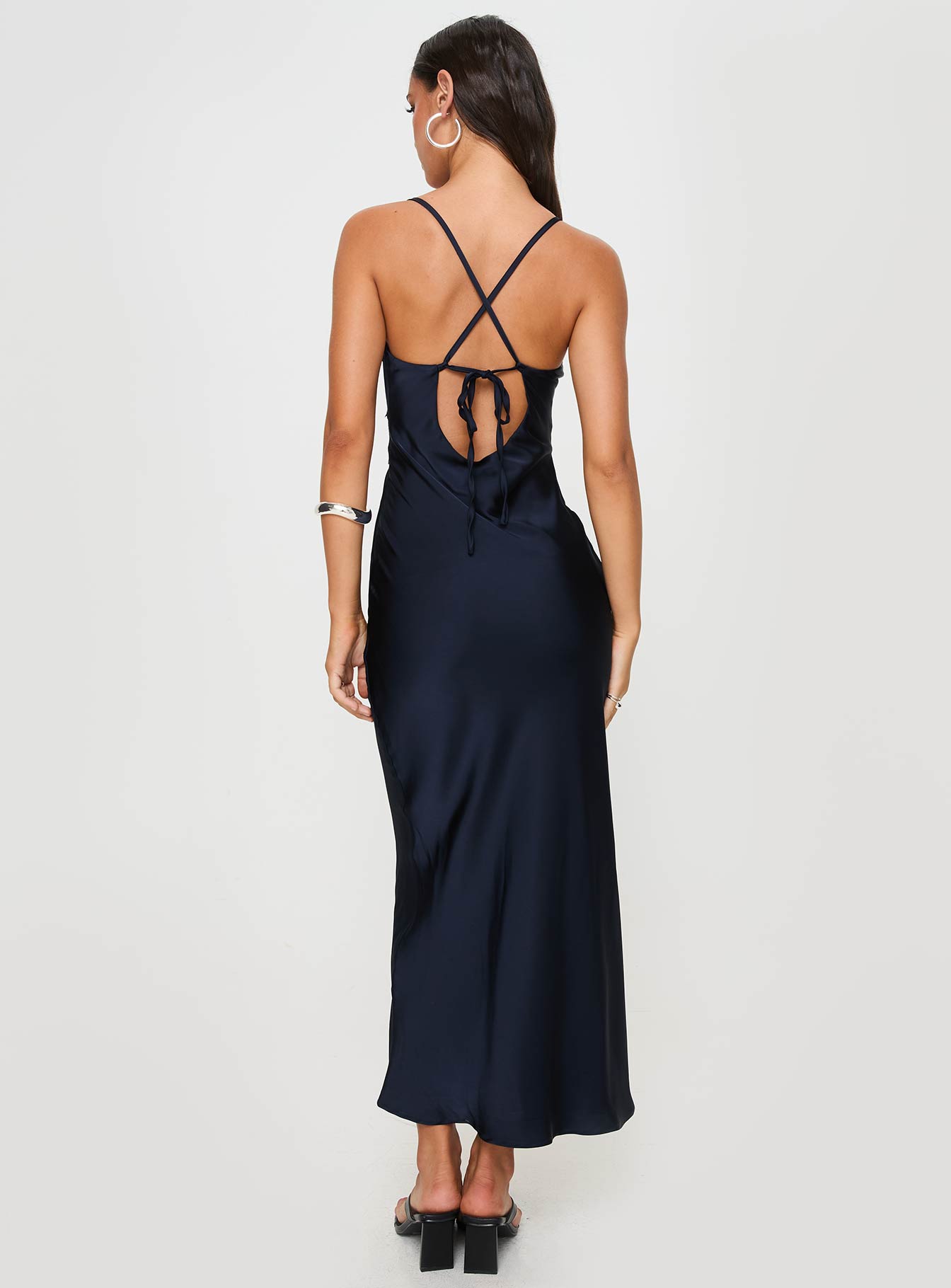 Collective Dress - Treasure Bias Cut Maxi Dress Navy image 1