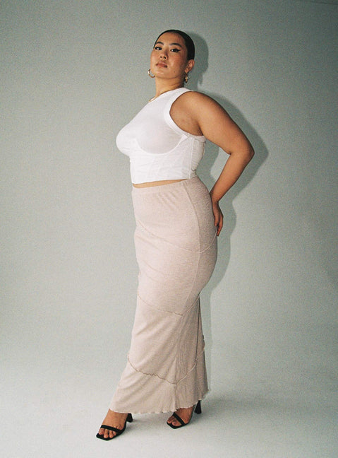 product Princess Polly Sleeveless High Neck  Saturday Sinner Corset White Curve