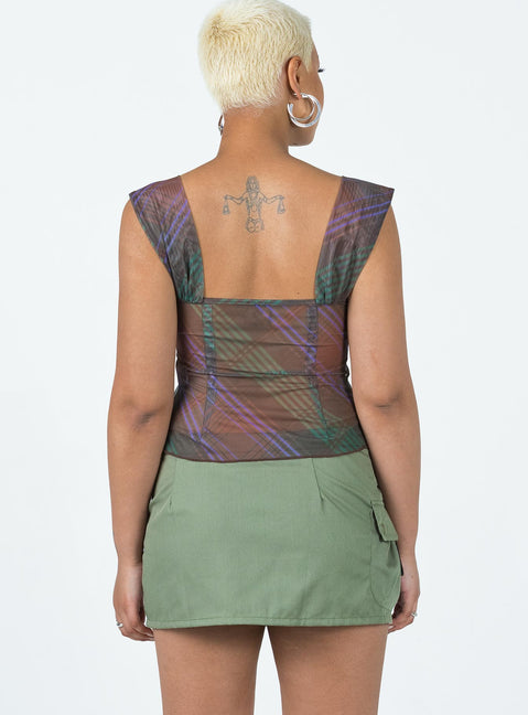 product Princess Polly Short Sleeves Crew Neck  Prep In Your Step Top Multi