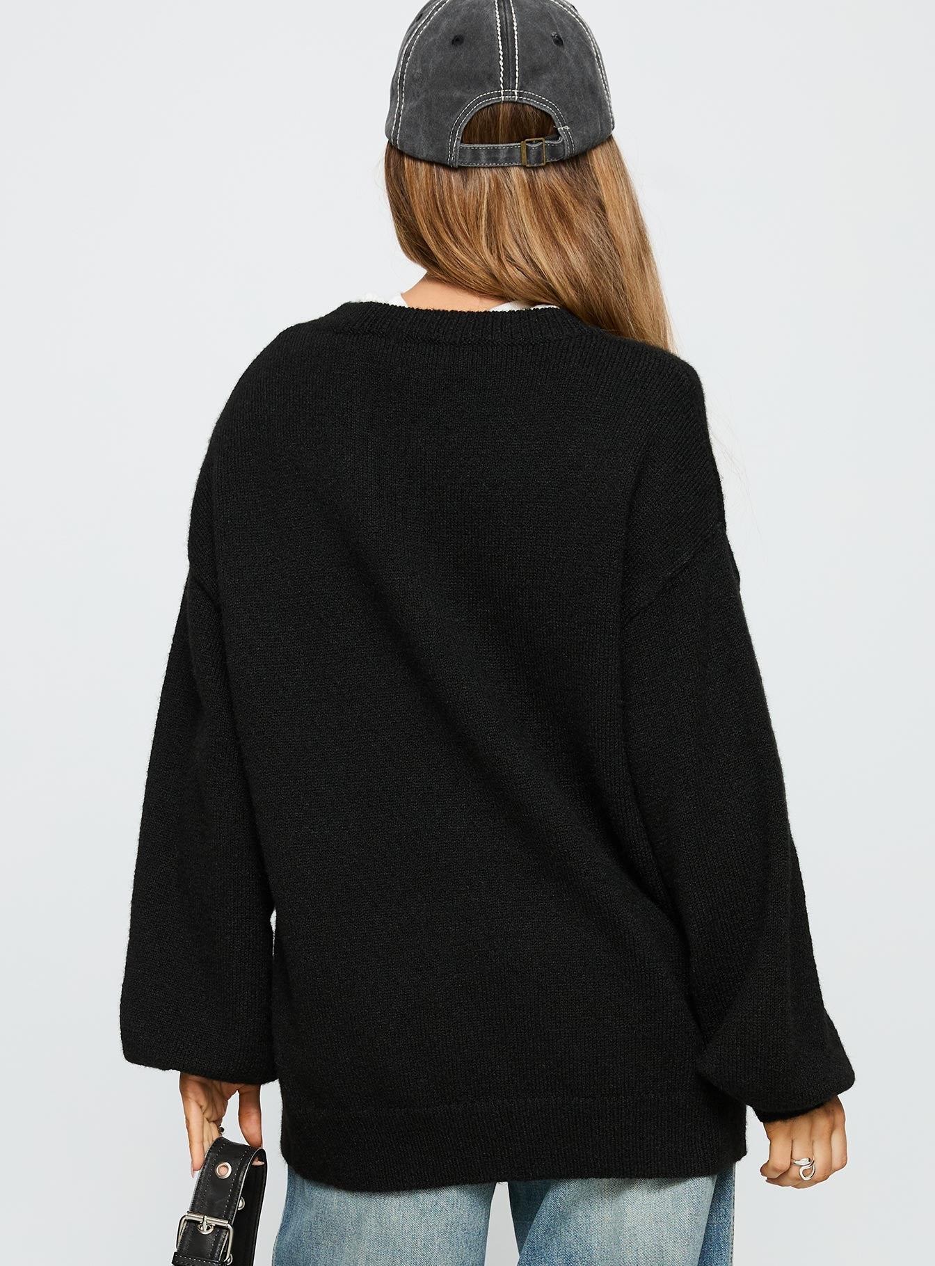 In Control Knit Jumper Black